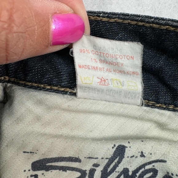 Silver Bootcut Flare Julia Jeans Womens Size 29X32 Dark Wash Mid Rise - Picture 8 of 14